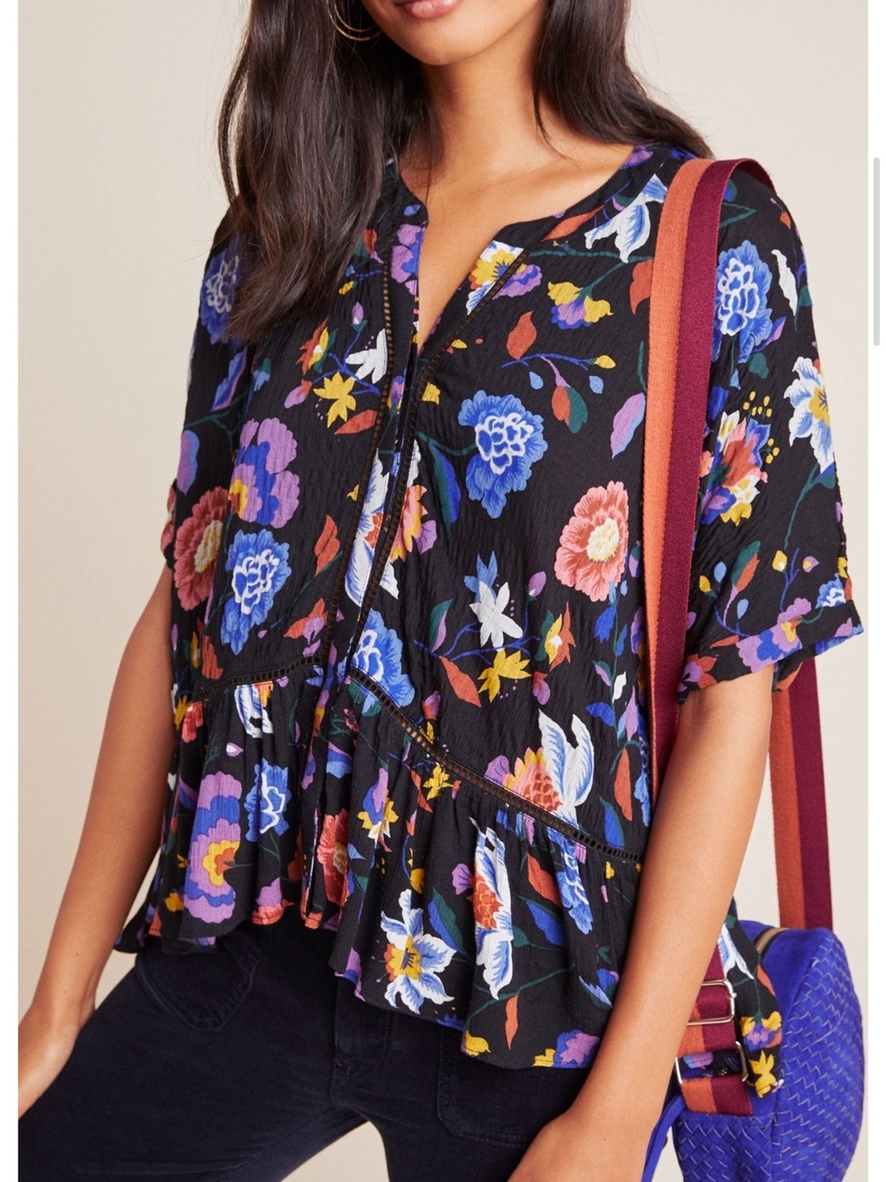 Anthropologie Josie Dolman-Sleeved Top Size XS